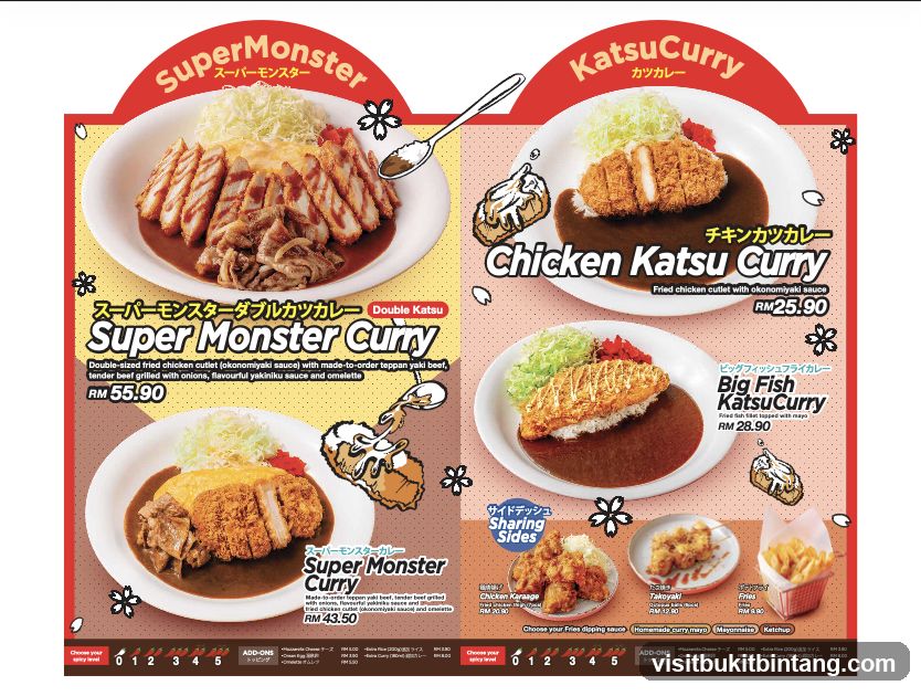 Katsu Curry Menu