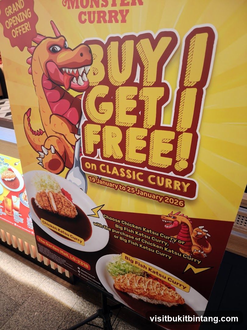 Monster Curry Buy 1 Get 1 Free Promotion
