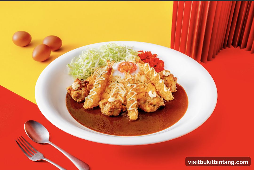 Curry with Fried Shrimp and Chicken