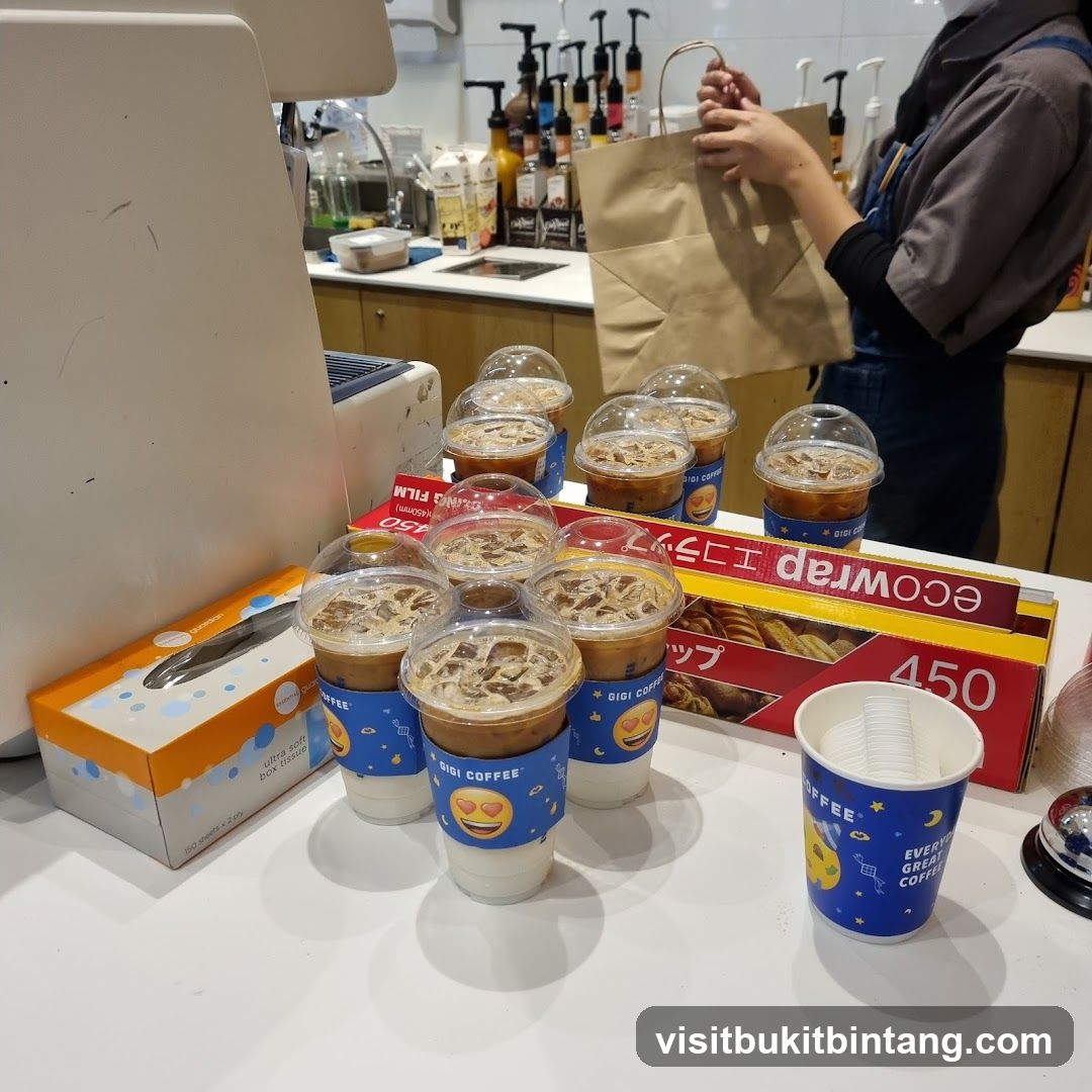 Coffee drinks and supplies
