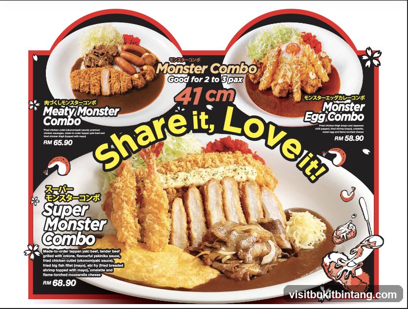 Monster Combos Menu