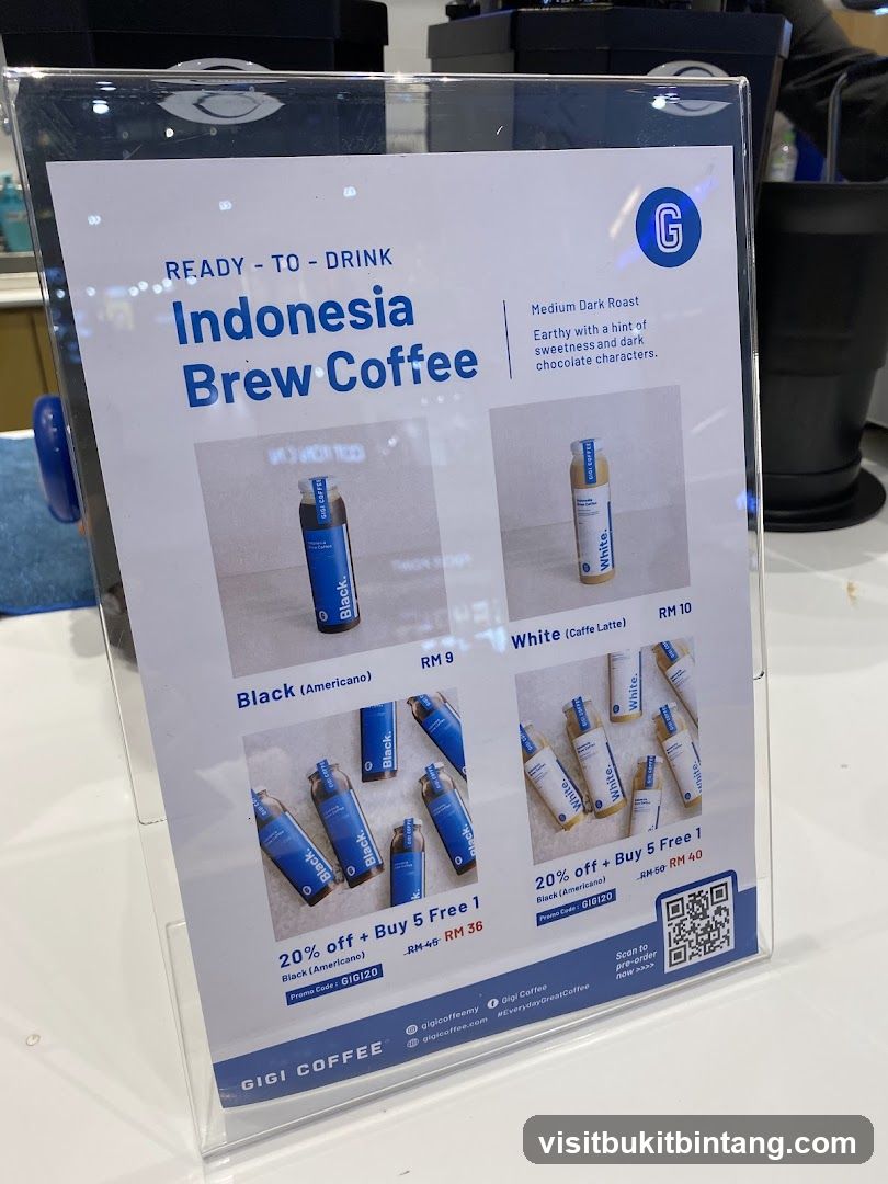 Indonesia Brew Coffee Menu