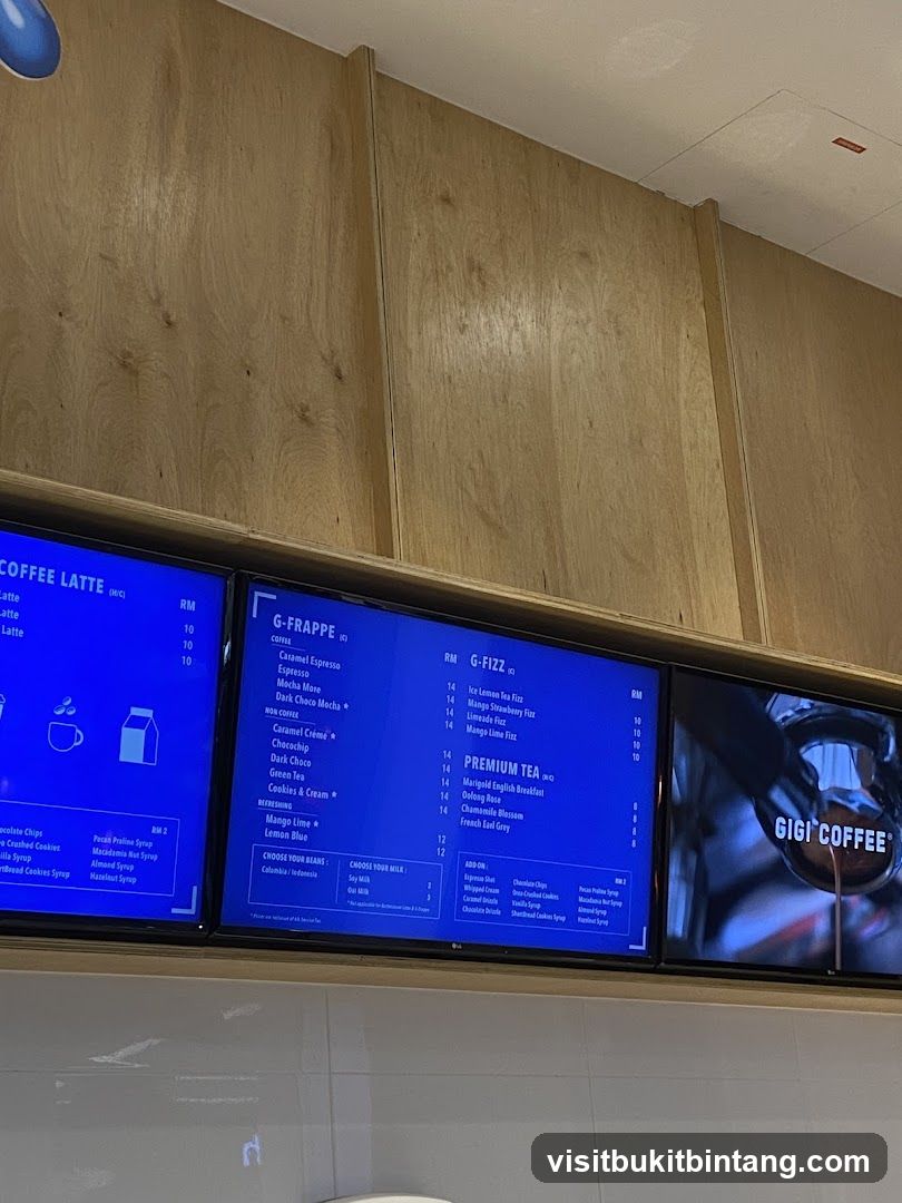 Gigi Coffee Menu