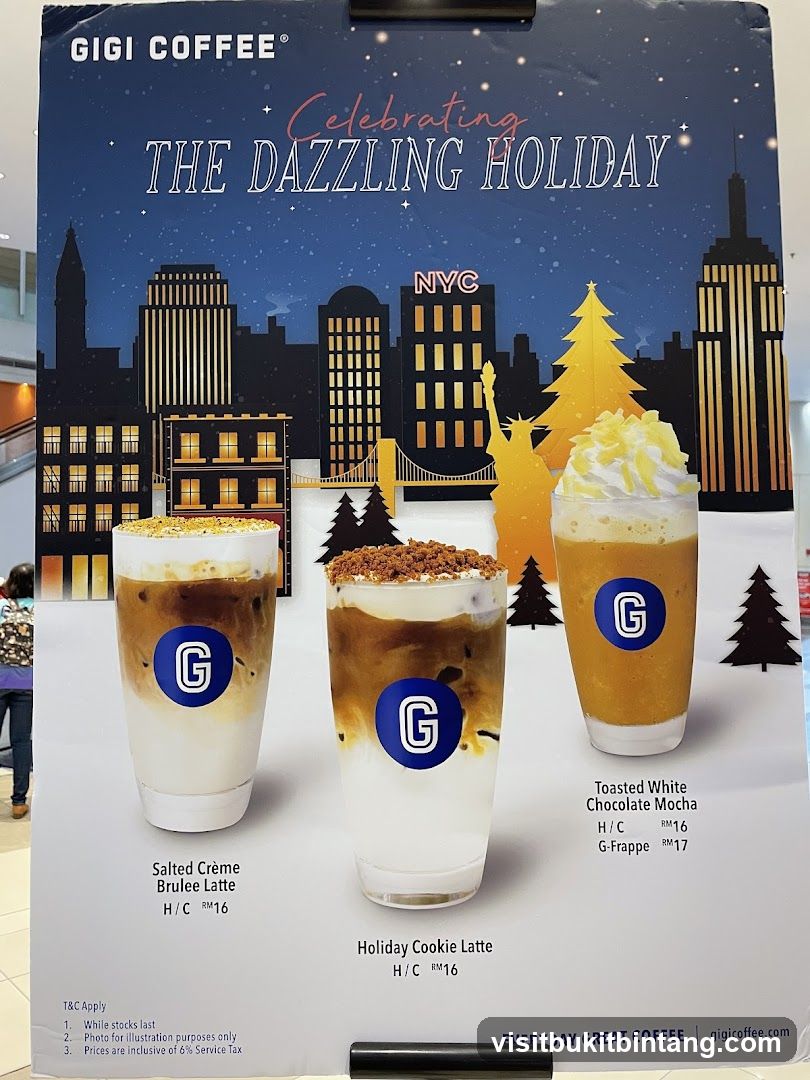 Gigi Coffee Dazzling Holiday Promotion