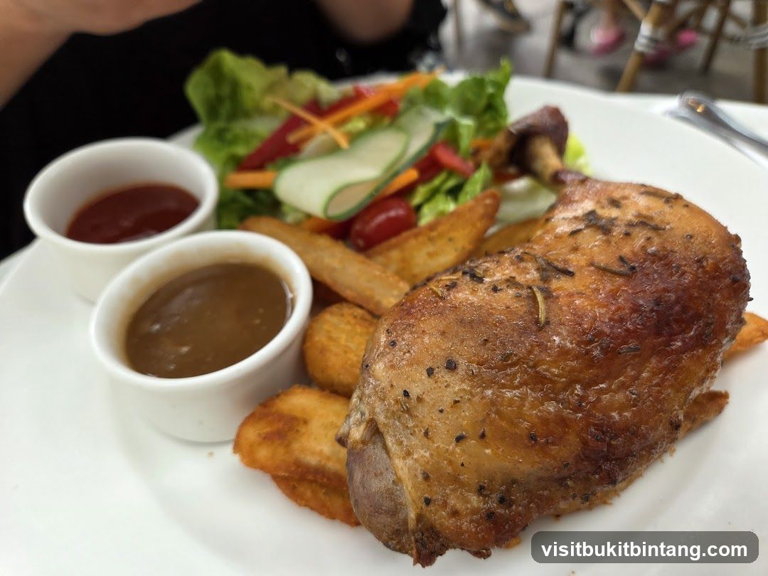 Roasted Chicken Leg with Sides