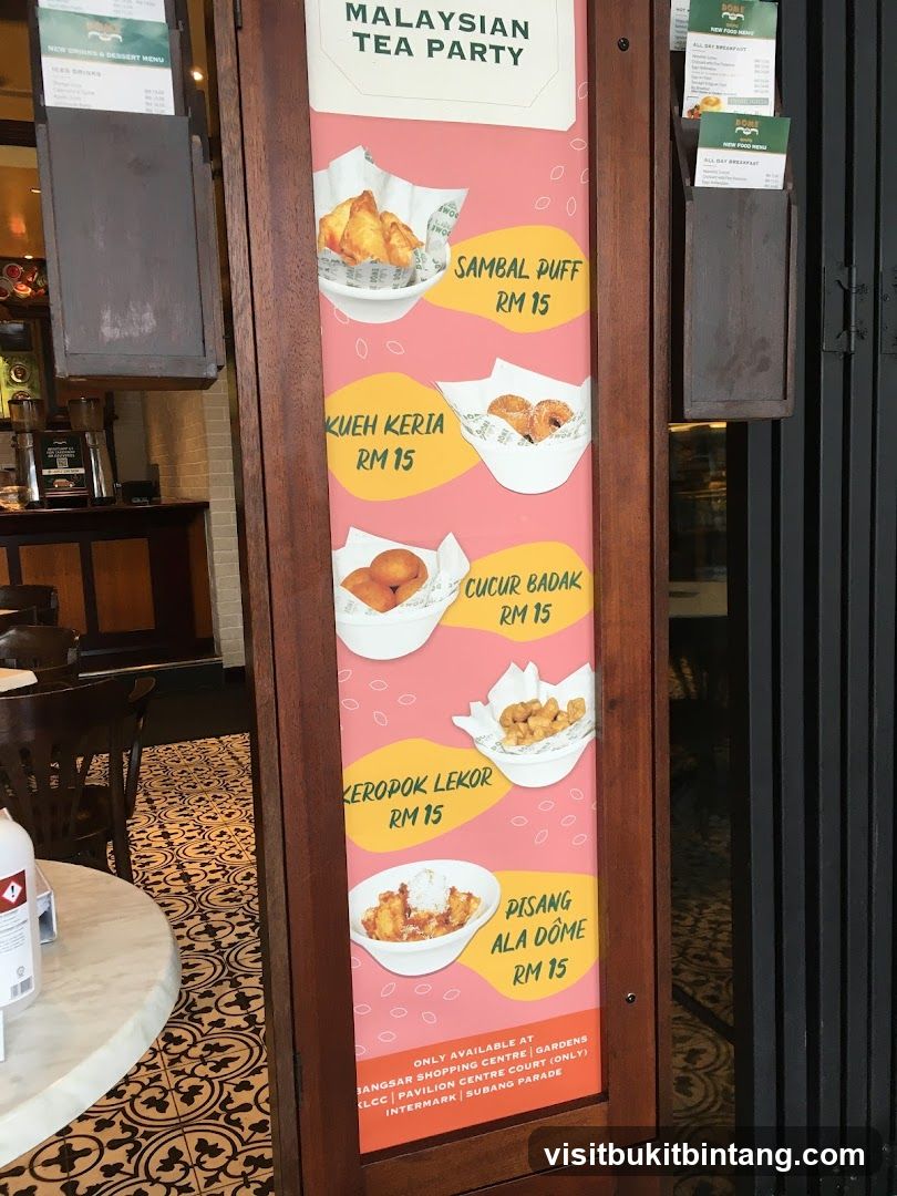Malaysian Tea Party Menu