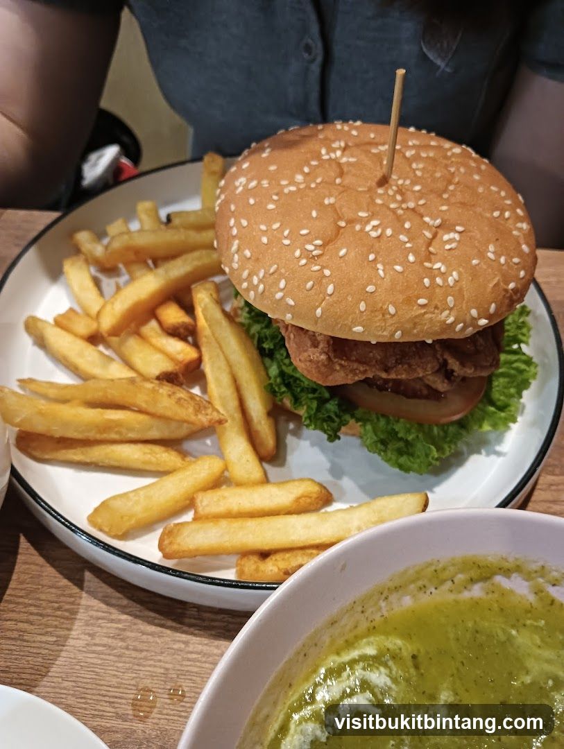 Burger and Fries