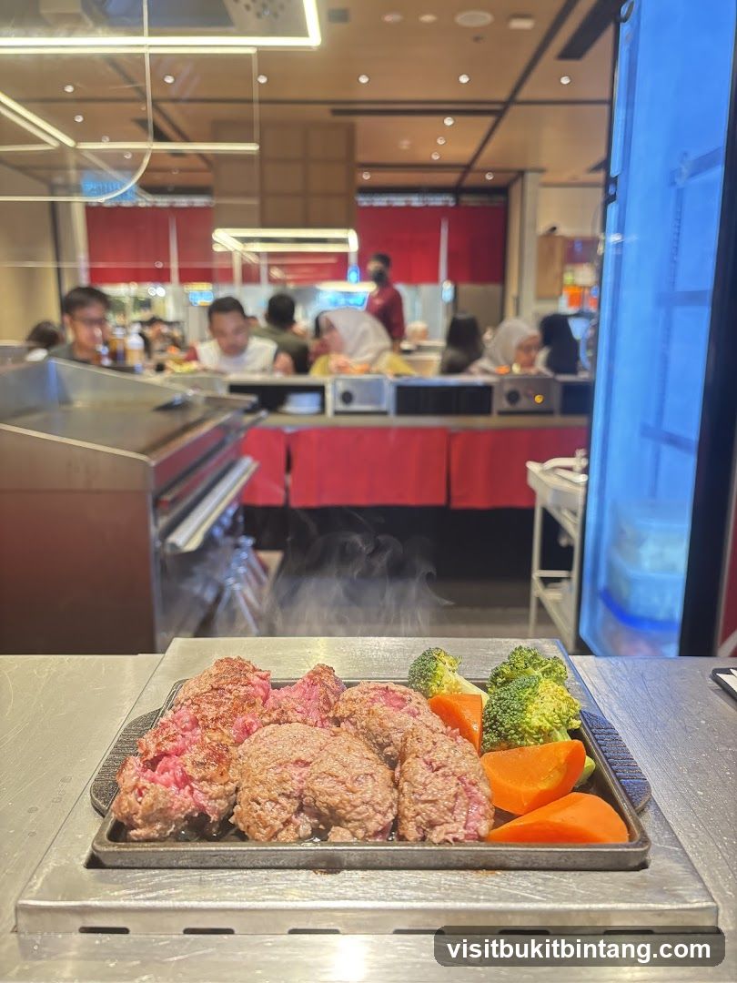 Steak and Vegetables on a Griddle