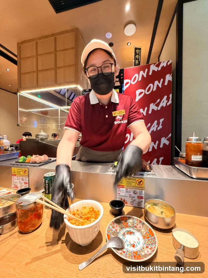 Restaurant Staff Serving Food
