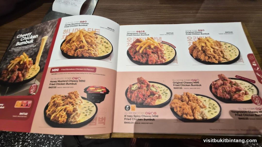 Cheesy Chicken Bumbuk Menu