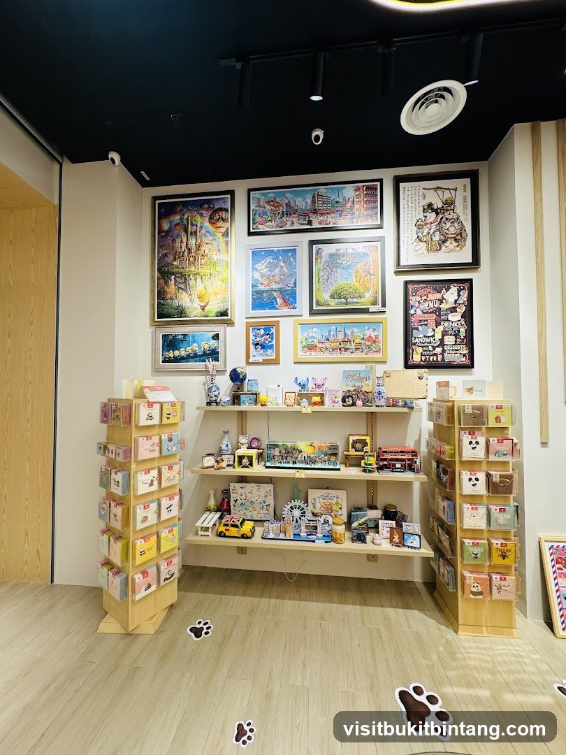Store Interior with Puzzles and Gifts