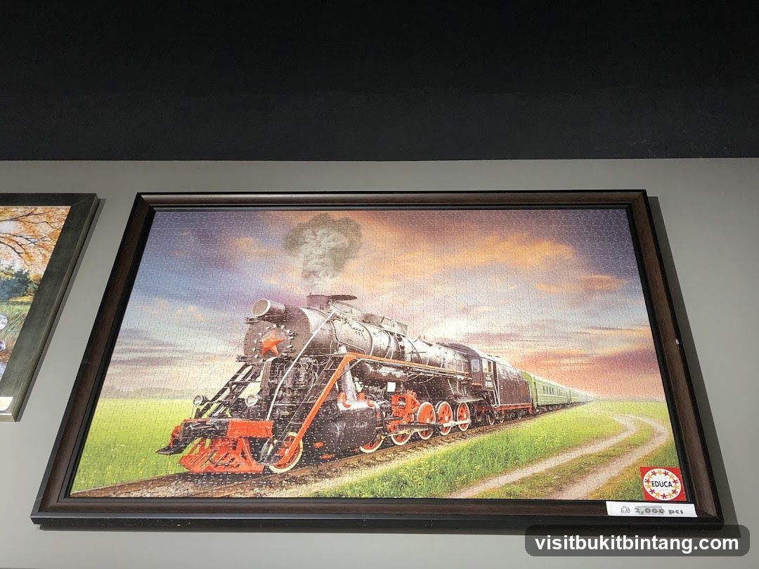 Puzzle of a steam train