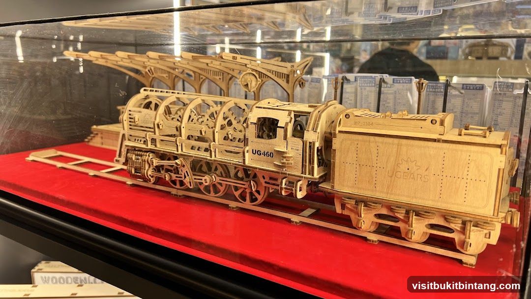 Wooden Model Train Display