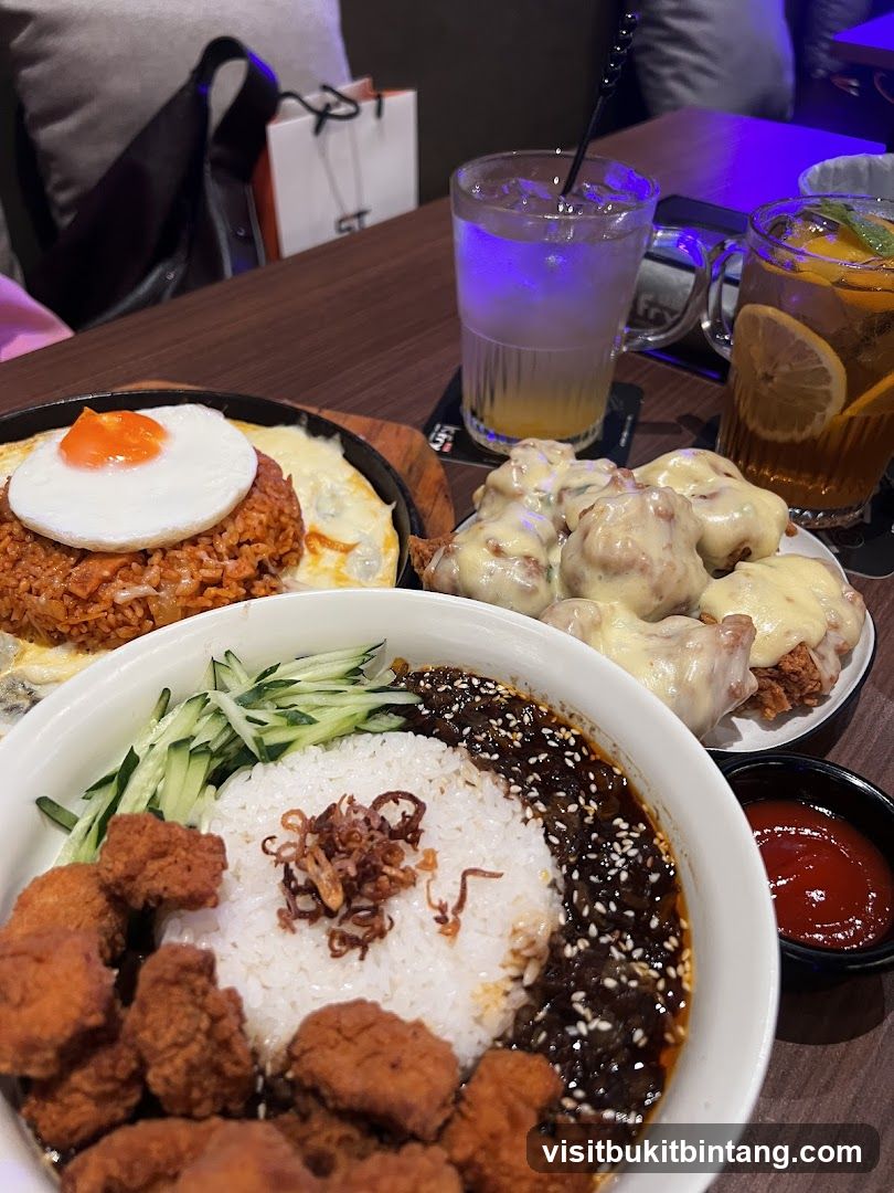 Food and Drinks on Table