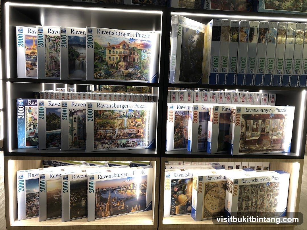 Ravensburger Puzzles on Shelves