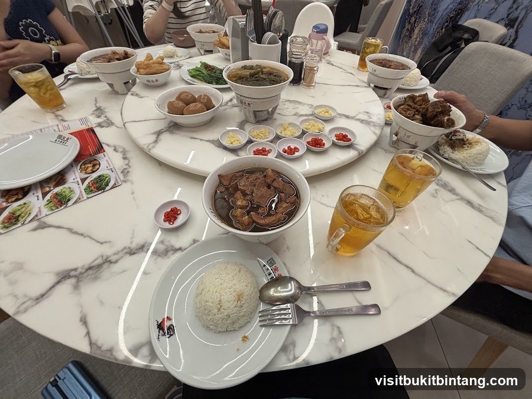 Diners Enjoying a Meal
