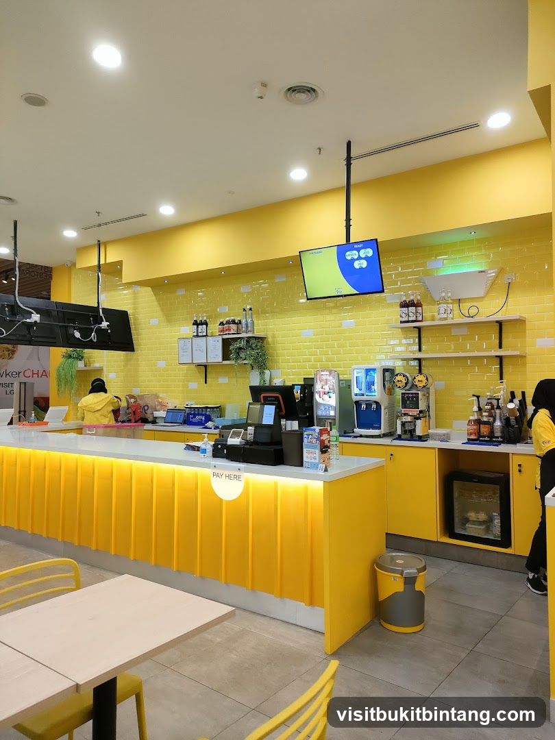 Bright Yellow Cafe Counter