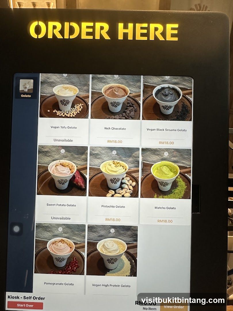 Gelato Order Kiosk