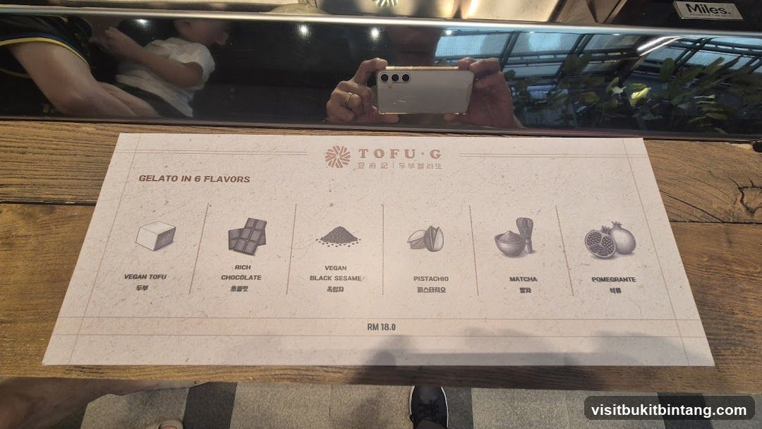 TOFU G Gelato Flavors