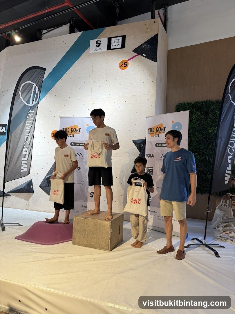 Climbing competition winners