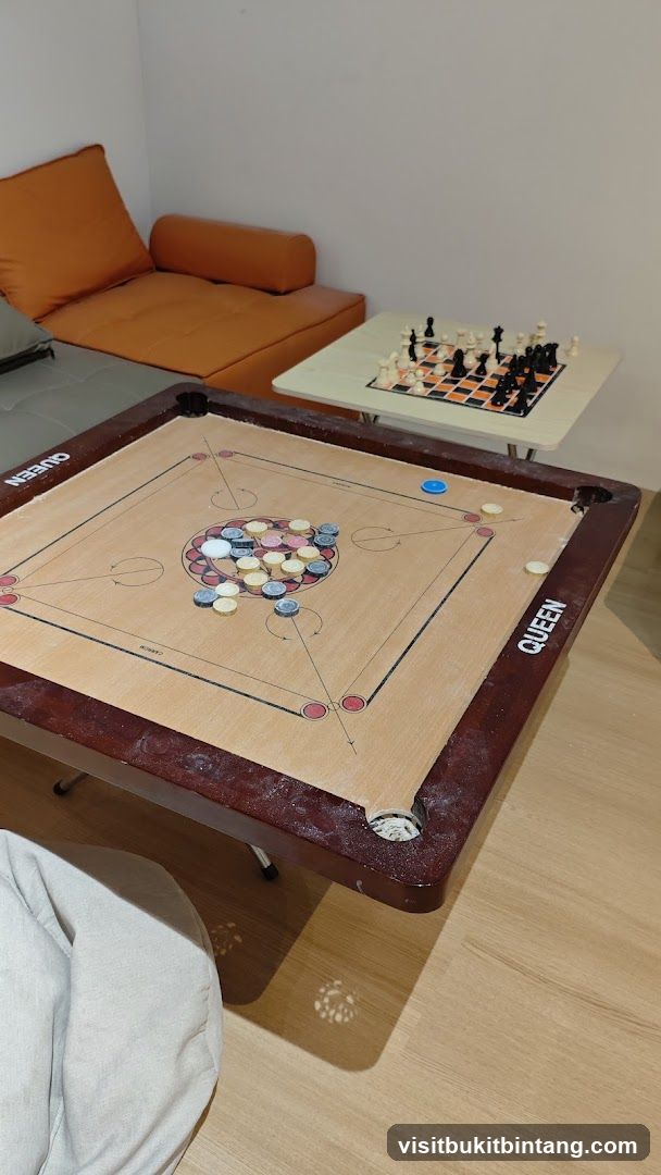 Carrom and Chess Setup