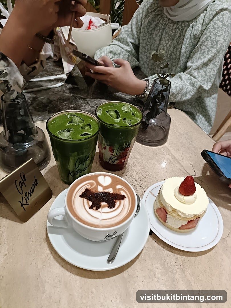Cafe drinks and dessert