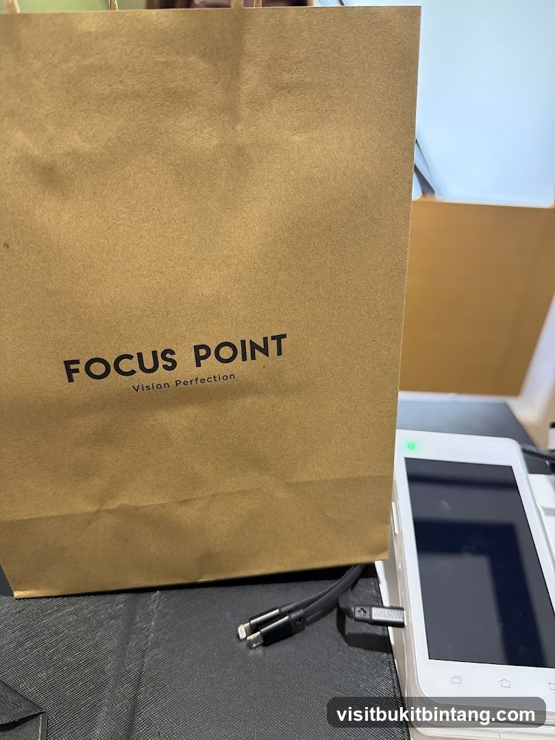 Focus Point Shopping Bag and Payment Terminal