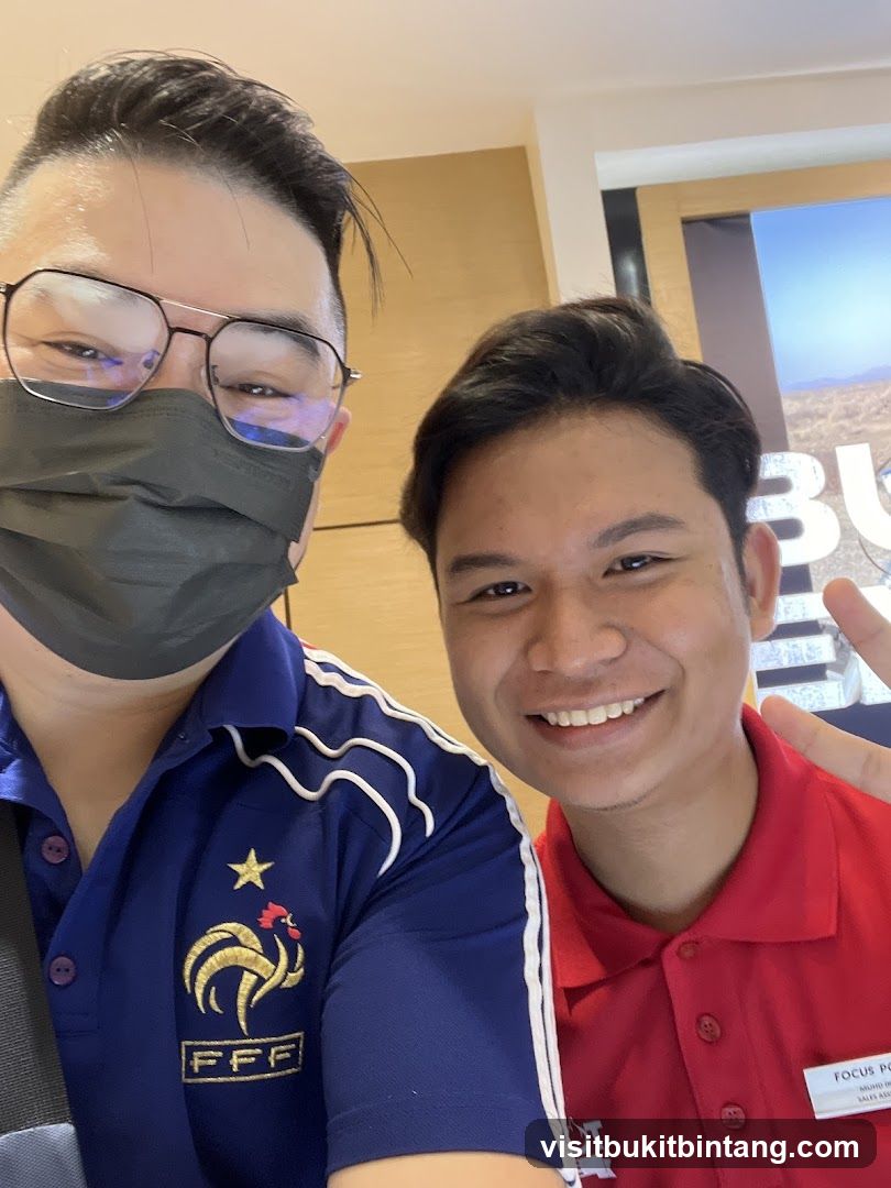 Two men taking a selfie