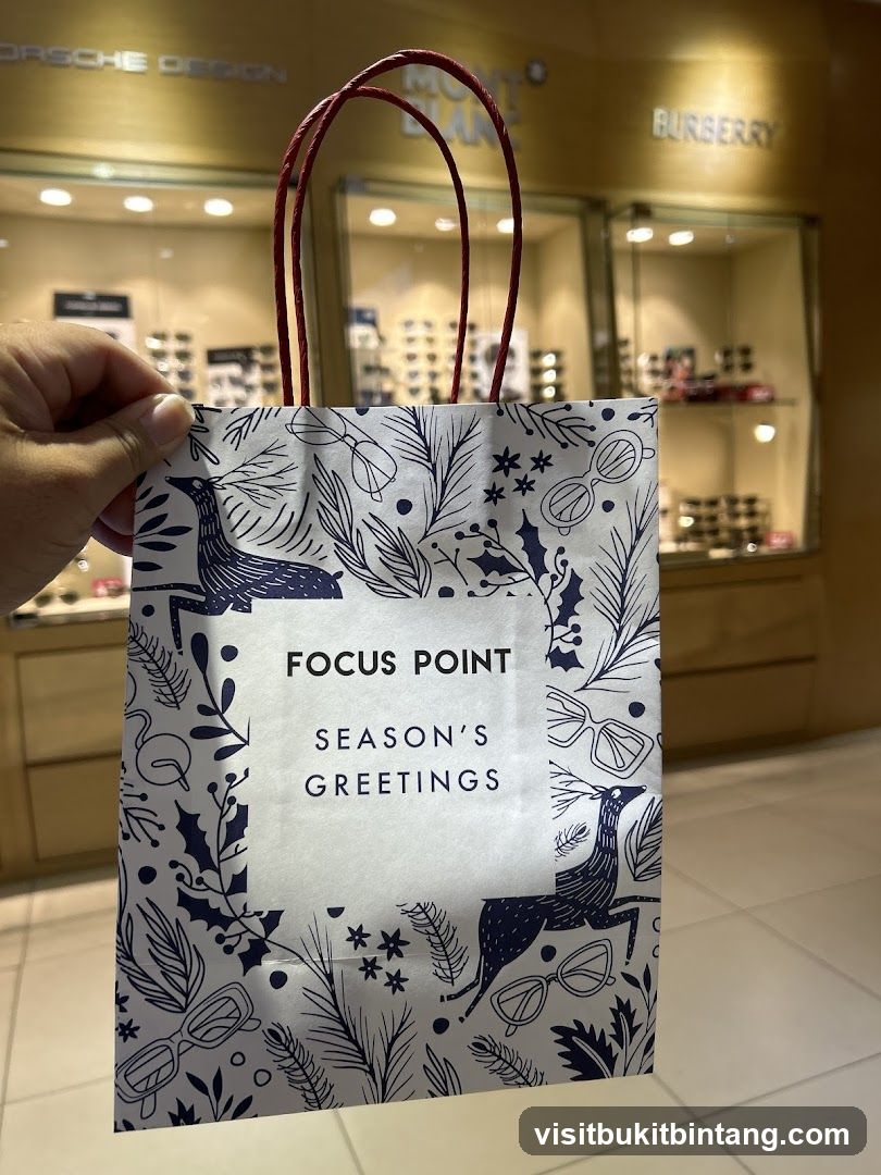 Gift Bag with Holiday Design