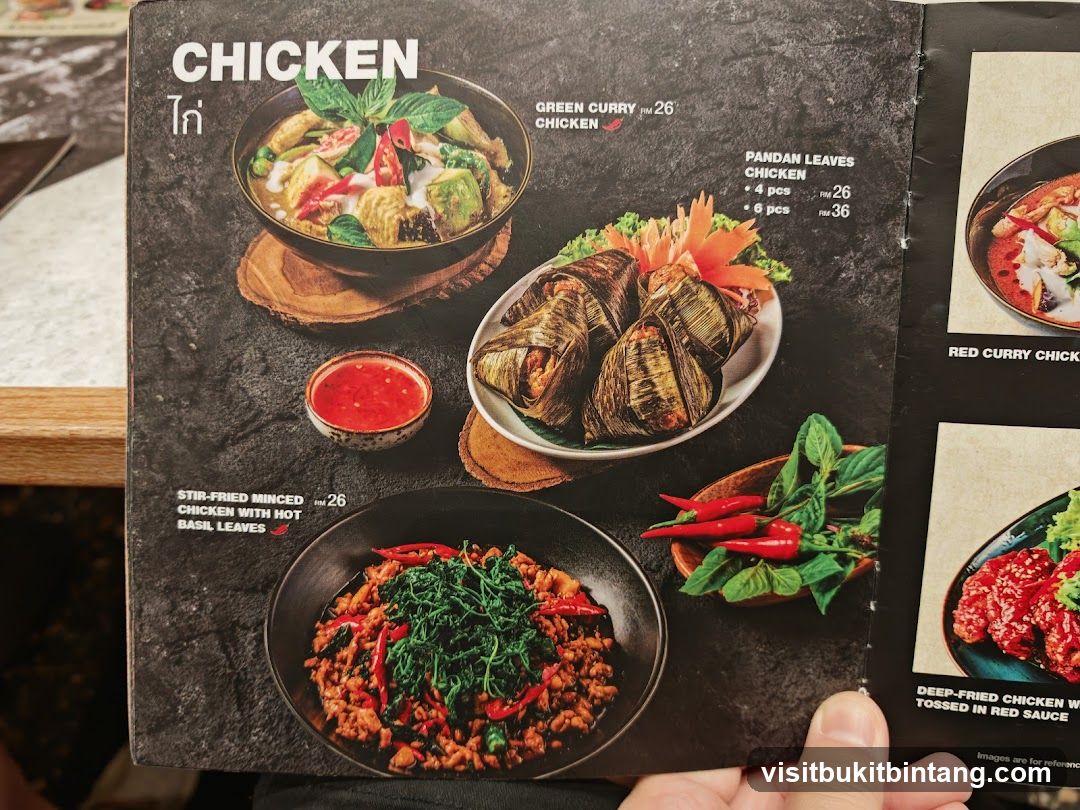 Chicken Menu