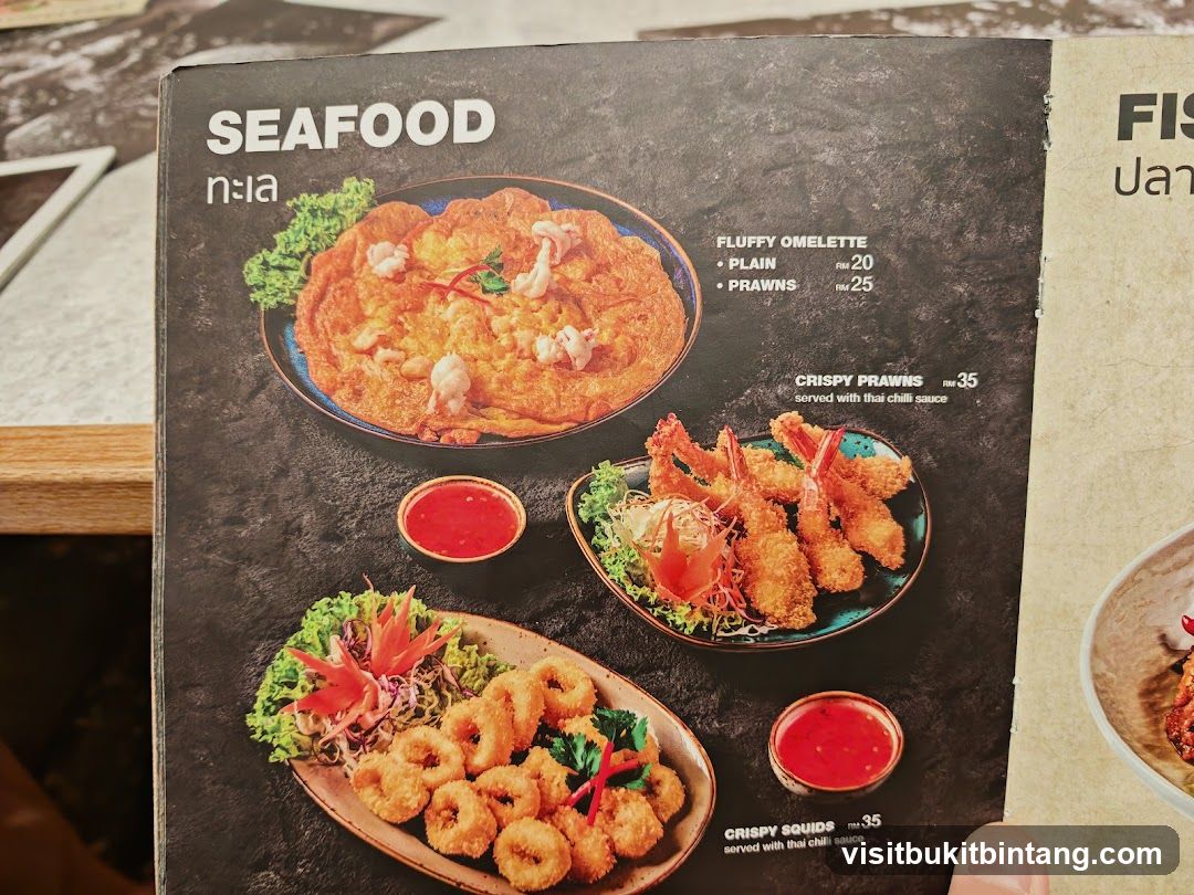 Seafood Menu
