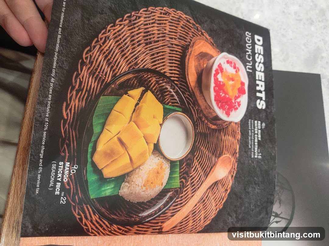 Desserts Menu