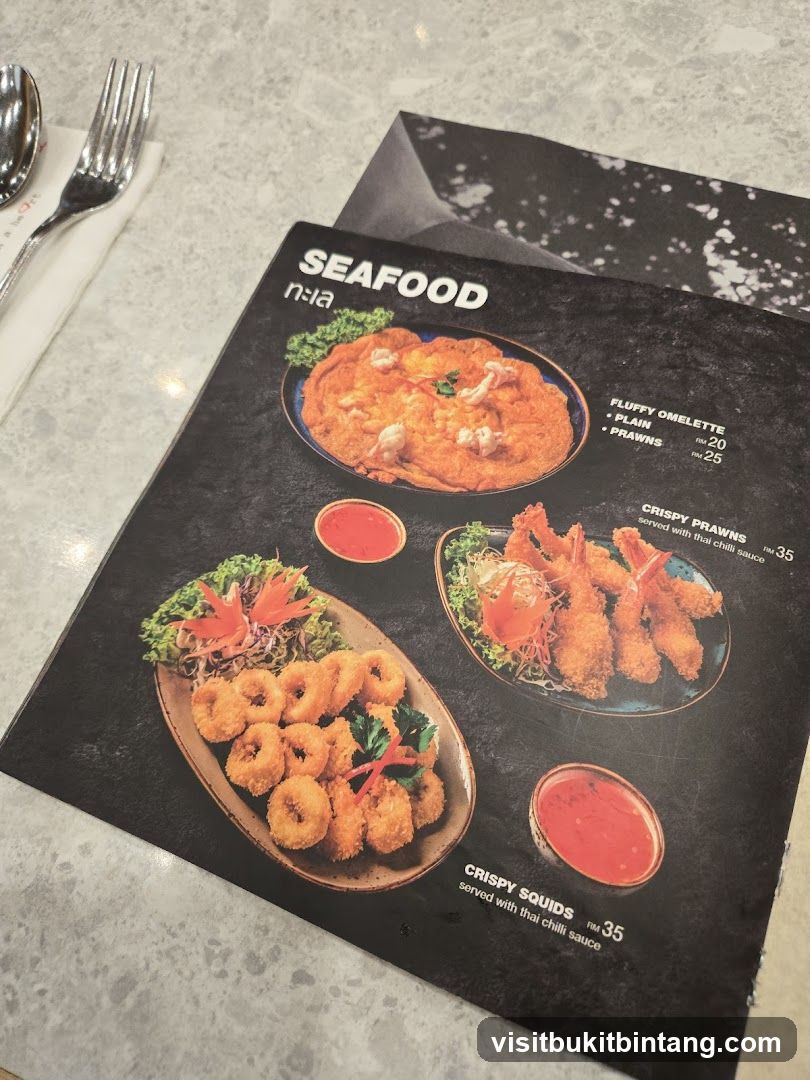 Seafood Menu
