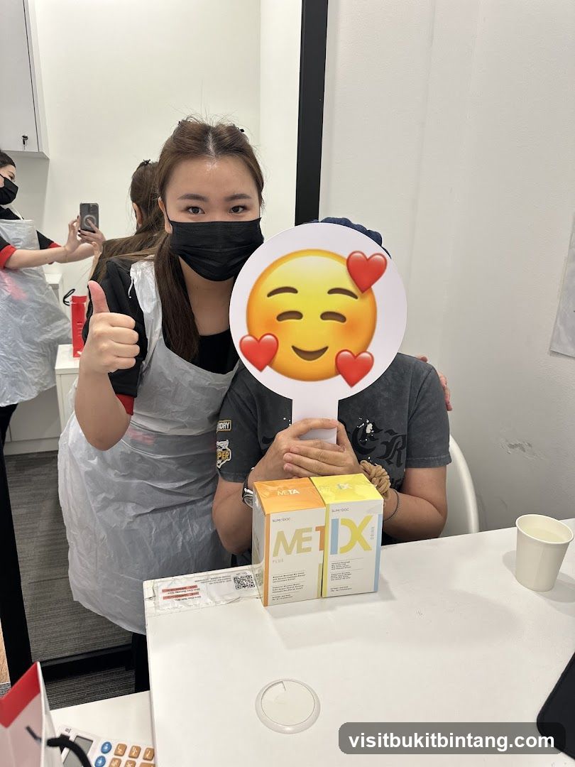Two people with product boxes