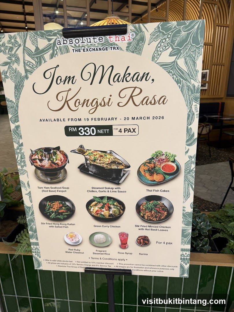 Absolute Thai "Jom Makan, Kongsi Rasa" Promotion