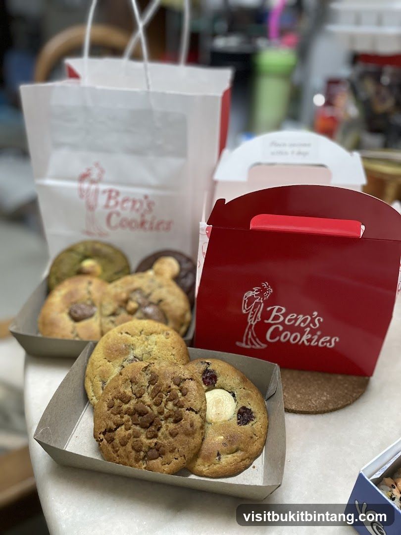 Ben's Cookies Packaging and Cookies
