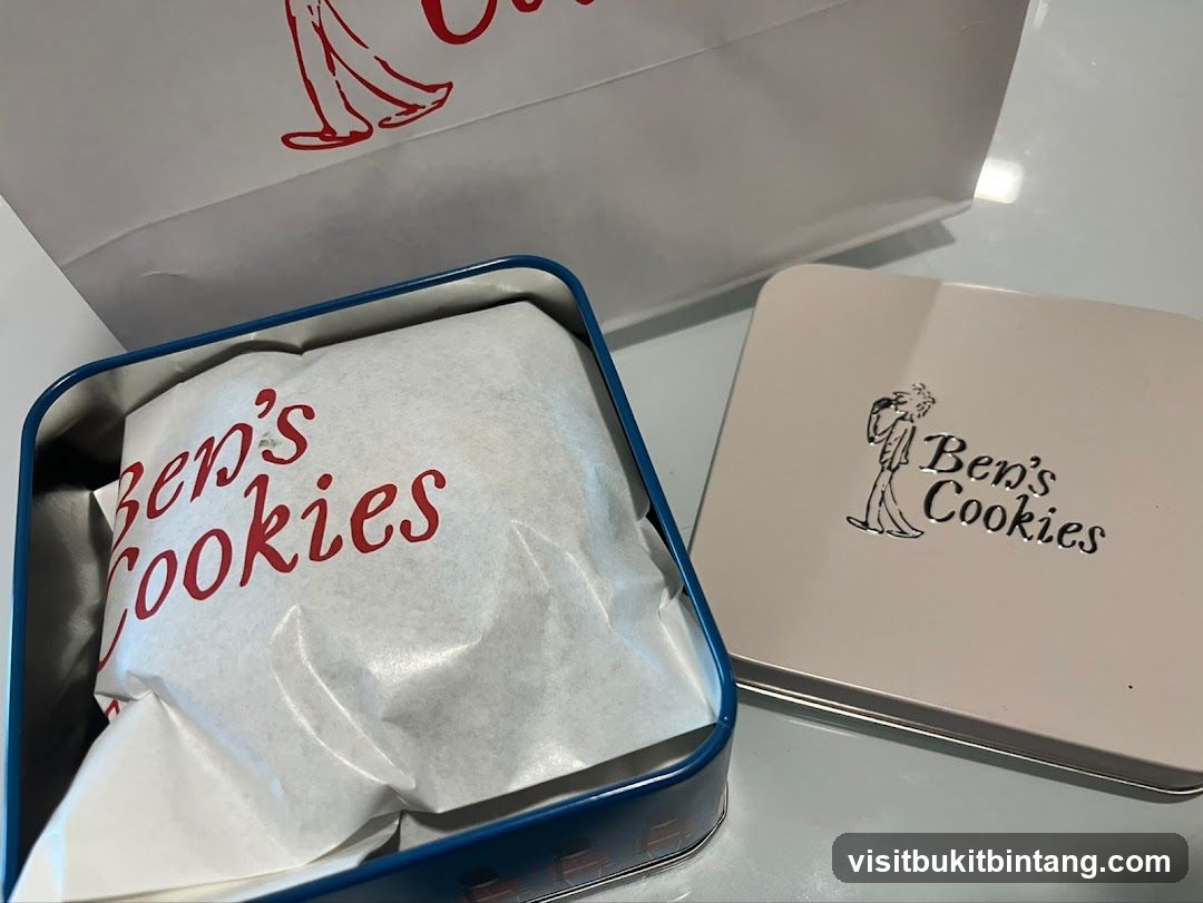 Ben's Cookies Tin and Bag