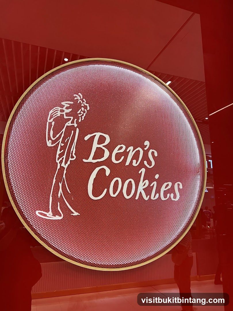 Ben's Cookies Sign