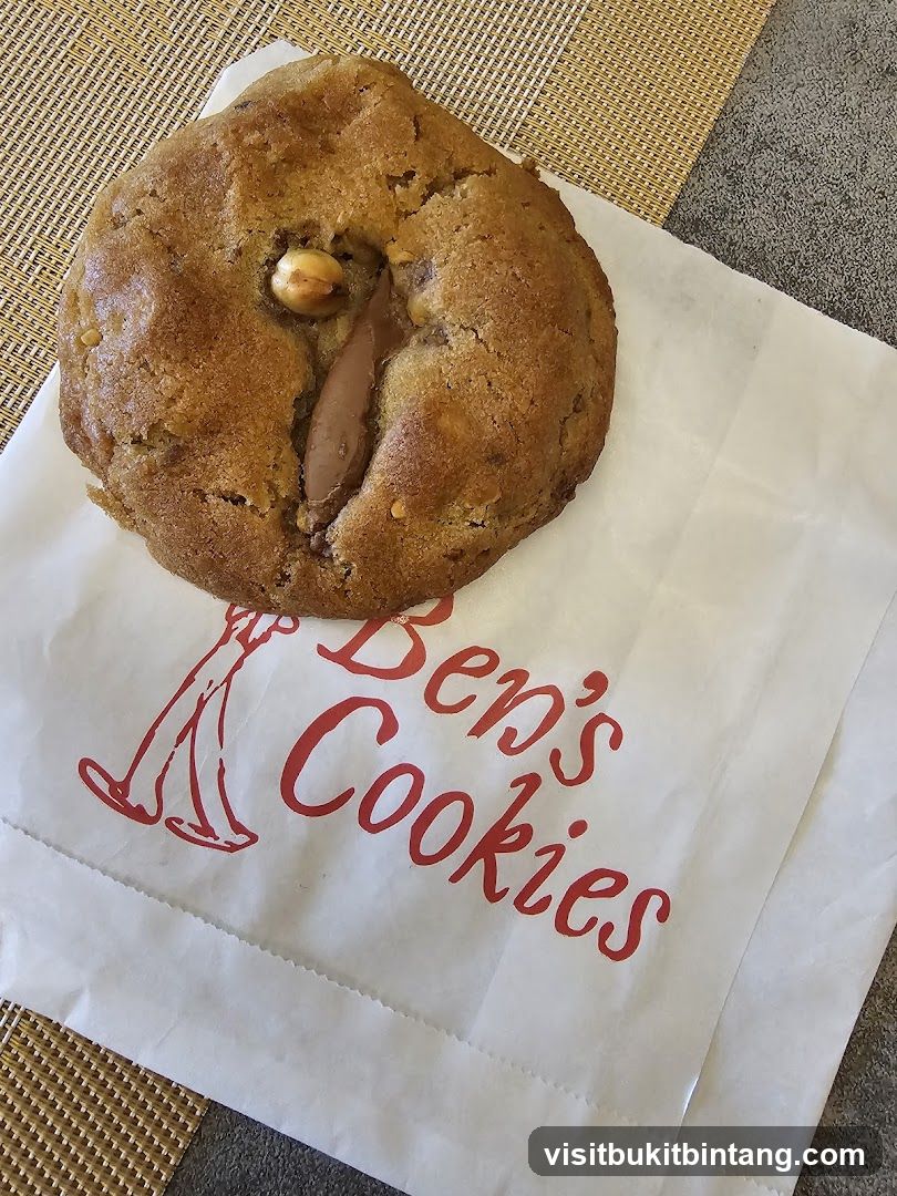 Cookie on branded paper bag