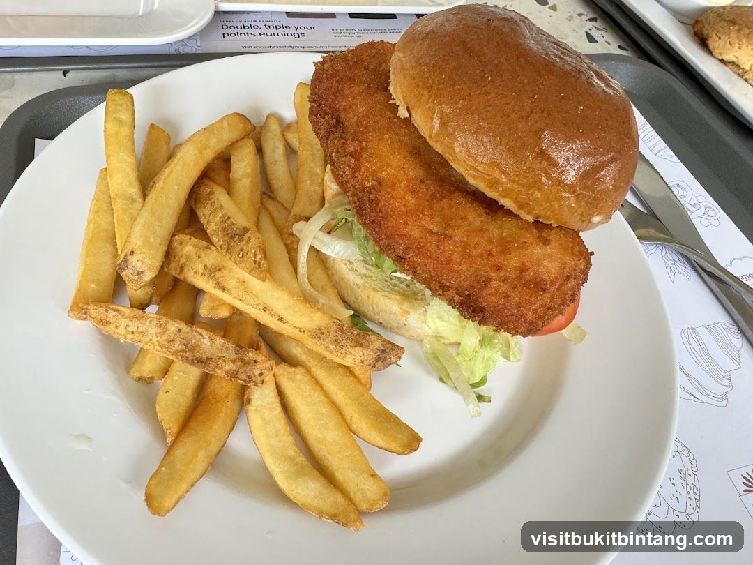 Fish Sandwich and Fries