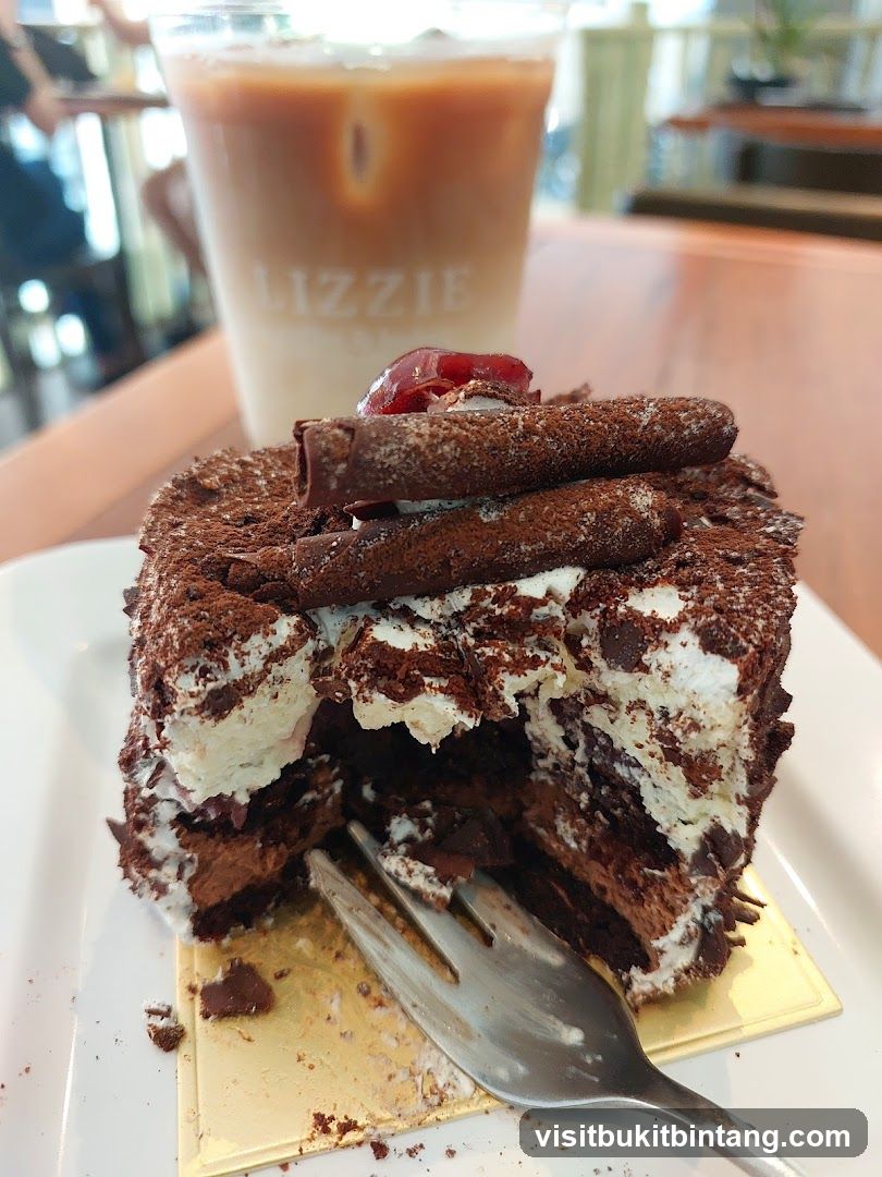 Chocolate Cake and Iced Coffee