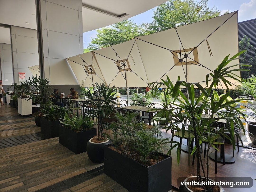 Outdoor Seating Area with Plants
