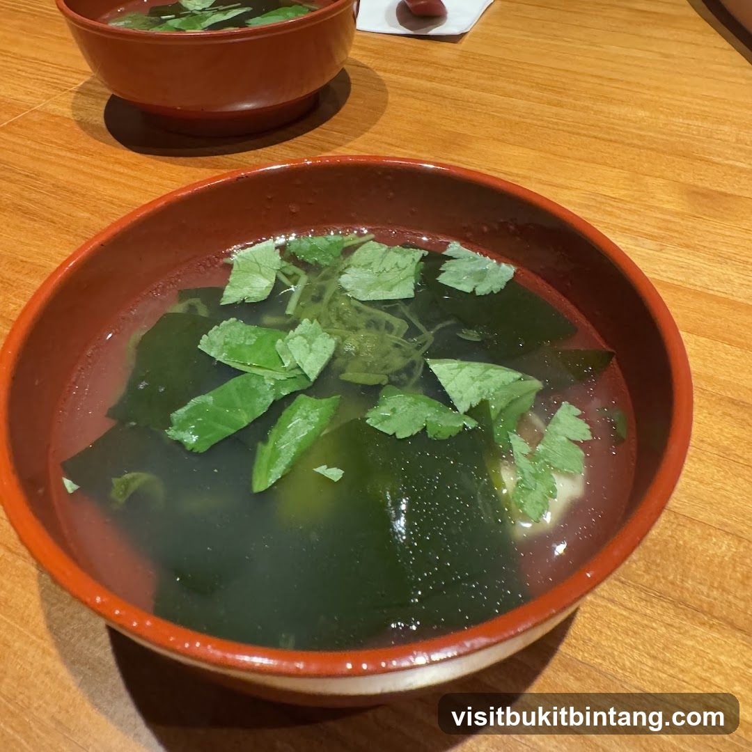 Soup with Seaweed and Greens