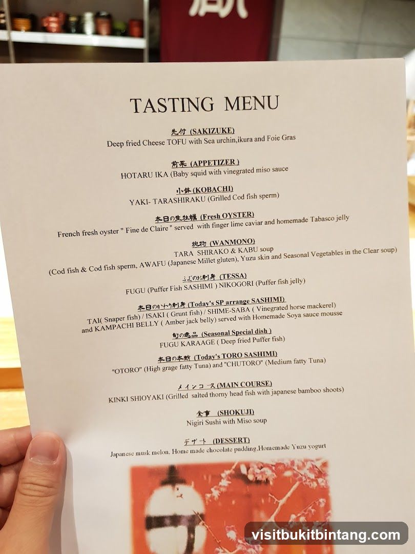 TASTING MENU