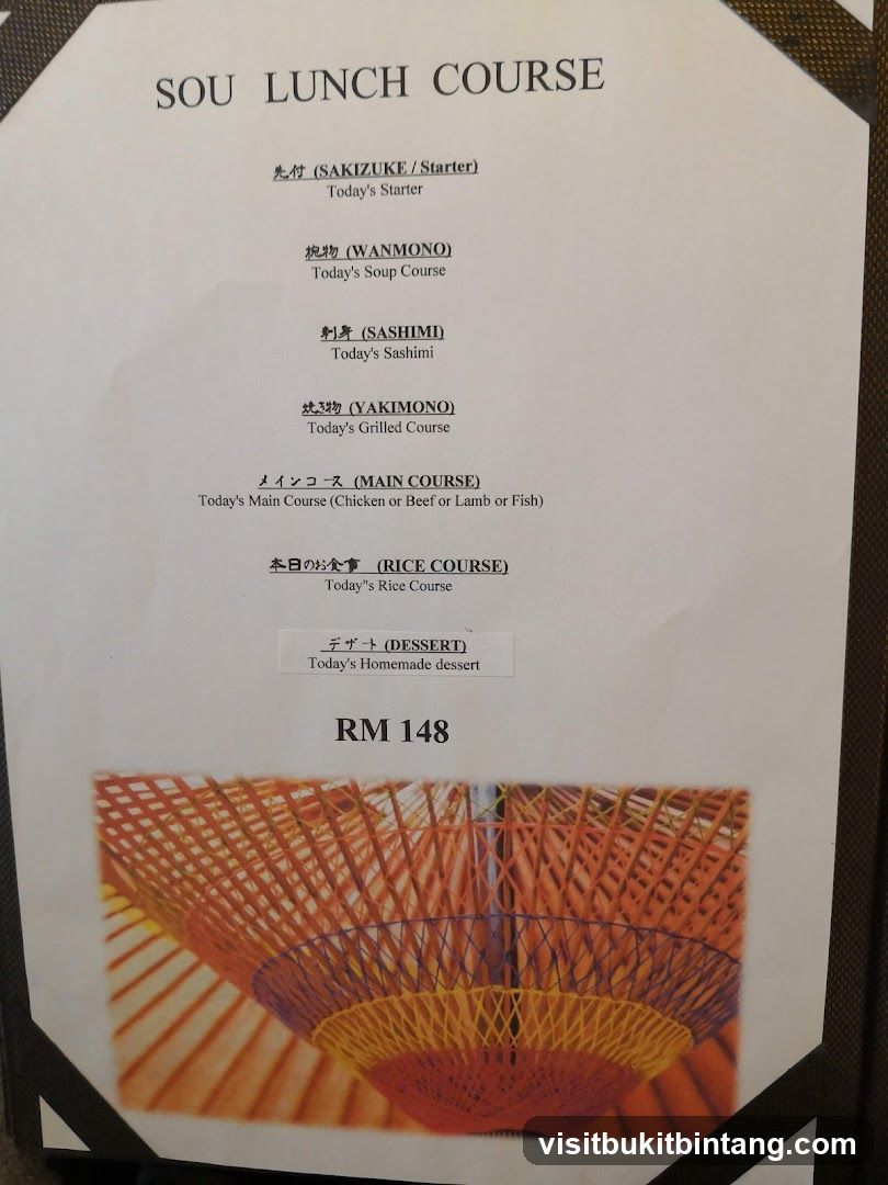 SOU LUNCH COURSE
