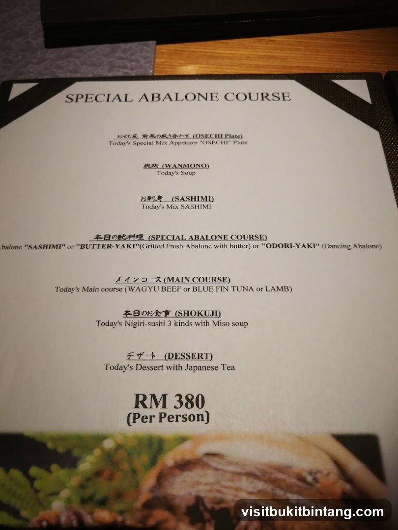 SPECIAL ABALONE COURSE