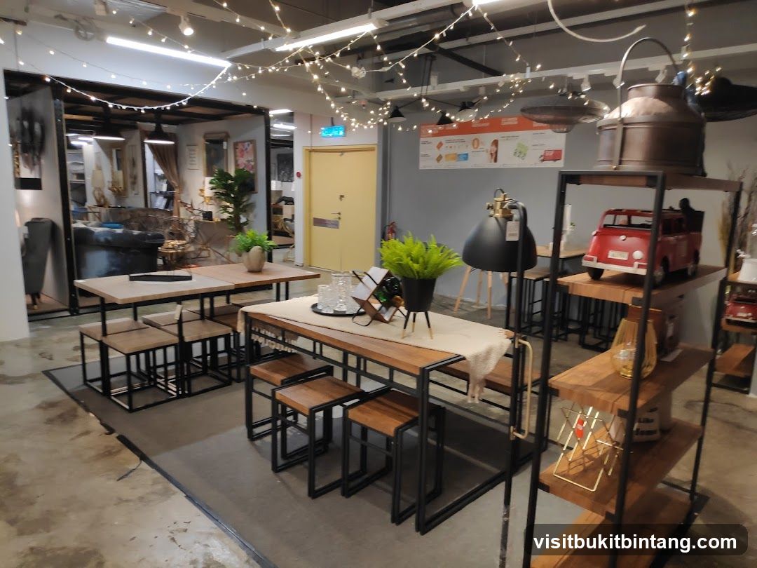 Interior of a furniture store