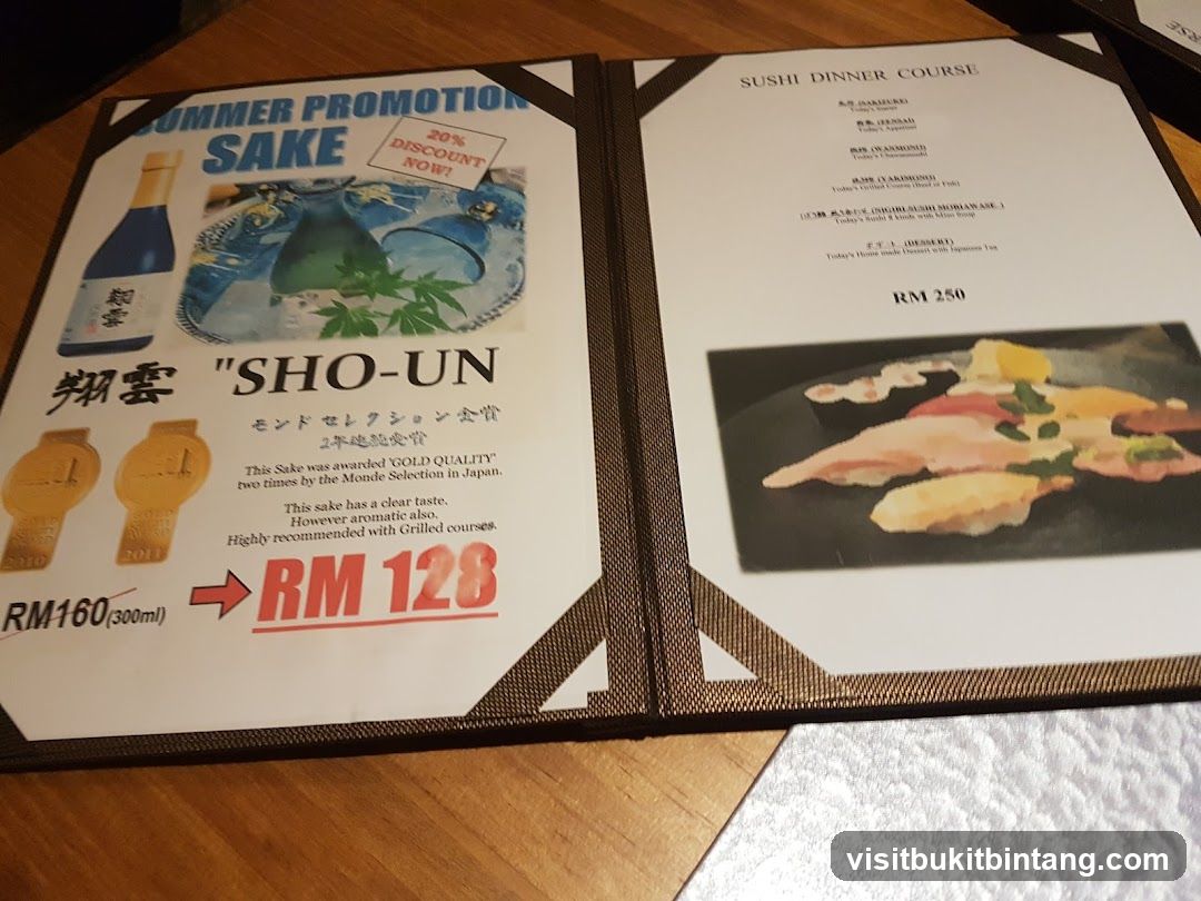 Summer Promotion Sake & Sushi Dinner Course