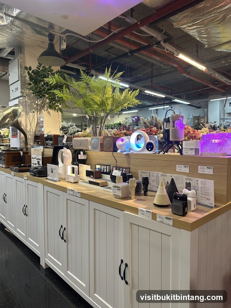 Display of electronics and decorative items