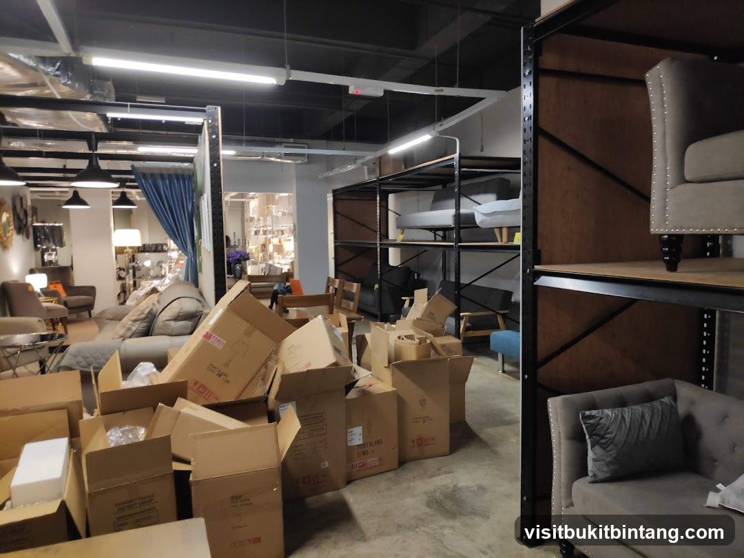 Furniture Store Storage Area